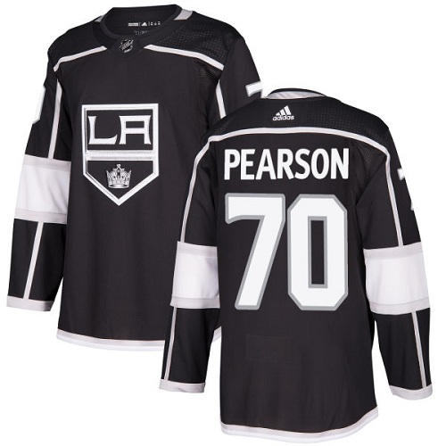 Adidas Kings #70 Tanner Pearson Black Home Authentic Stitched NHL Jersey - Click Image to Close